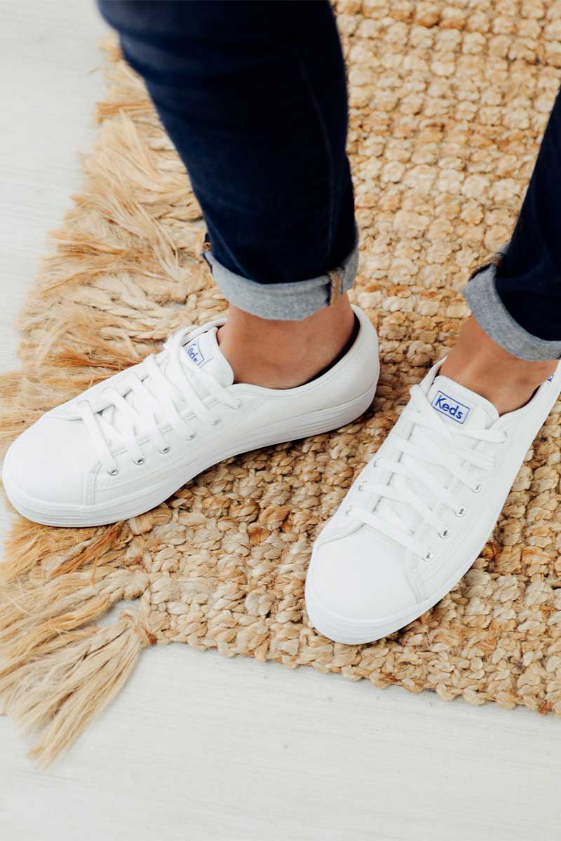 Triple Kick White Leather Sneaker ...